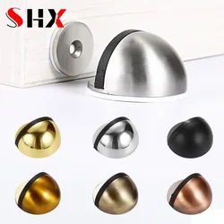 doorstop Non Punching Sticker Hidden Stainless Steel Rubber Door Stopper Door Holders Catch Floor Mounted Nail-free Door Stops
