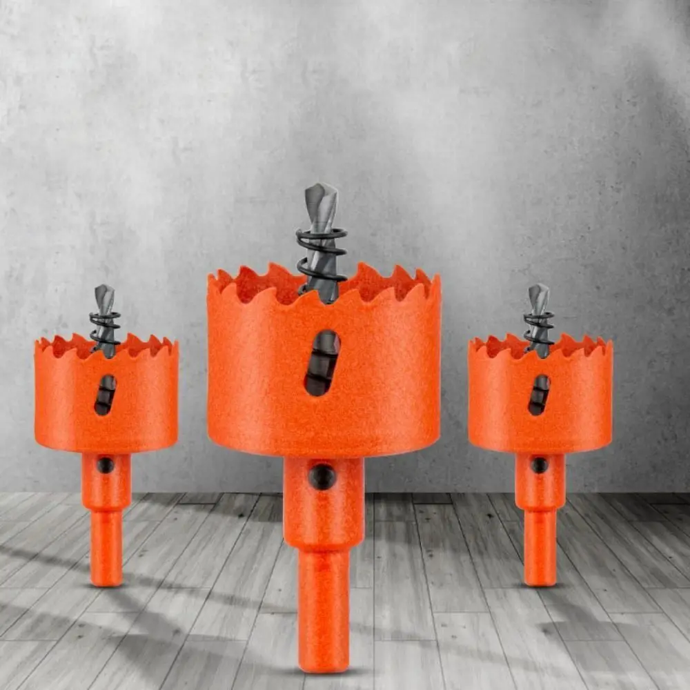 

50-65mm Hole Saw Drill Bit HSS Steel No Slipping Wood Drilling Crown Wear Resistant Easy Chip Removal Bimetal Hole Opener