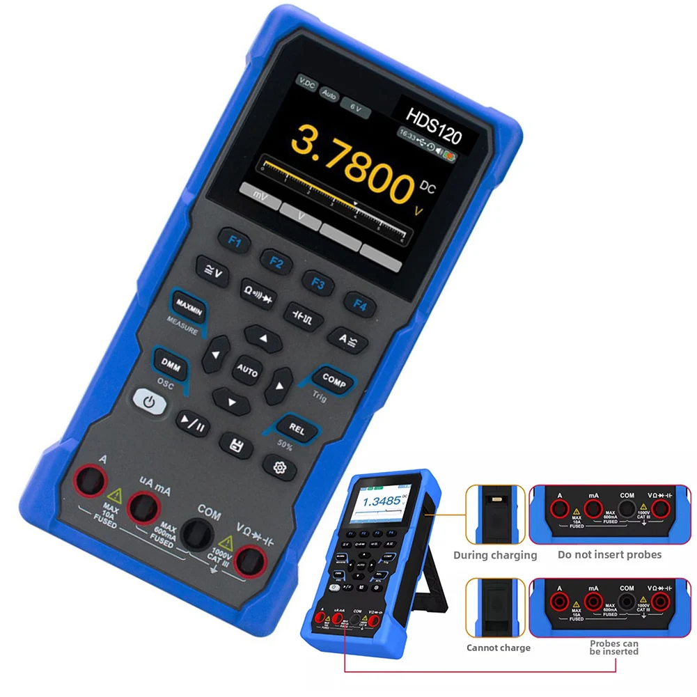 Advanced Digital Multimeter with Oscilloscope and Large IPS Screen for Precise Voltage Current Resistance Data