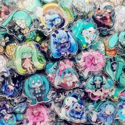 Hot Sale 52pcs Hatsune Miku Cute Cartoon Mini Acrylic Board Handmade DIY Accessories Materials Children's Toys Wholesale