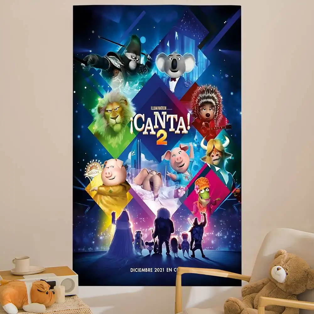 Musical Movie S-Sing Hanging Bohemian Tapestry Bohemian Wall Tapestries Mandala Cheap Hippie Wall Hanging