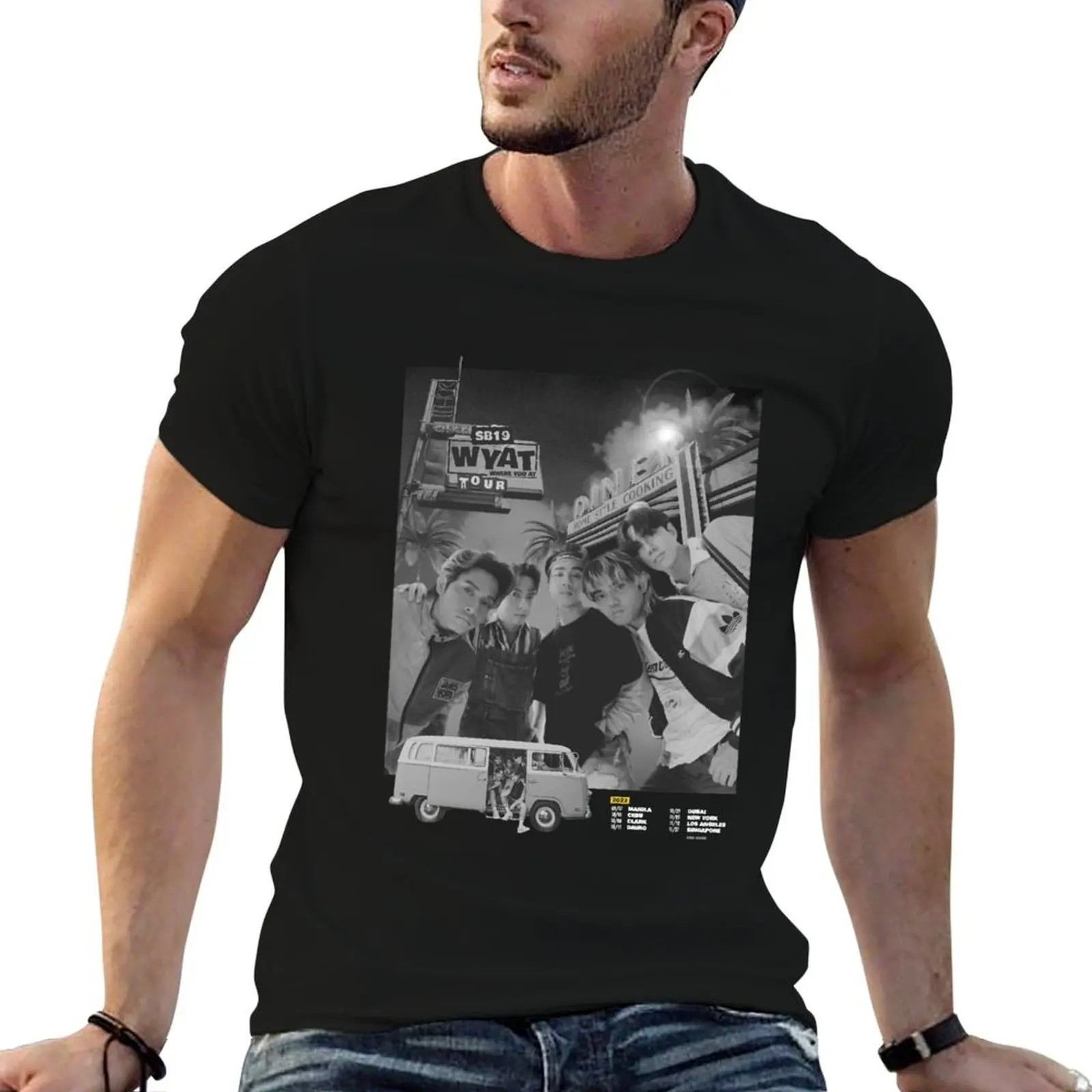 

SB19 WYAT World Tour T-Shirt g man t shirts for men t shirts for man graphic funny T-Shirt