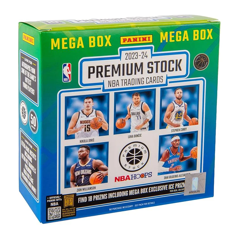 

2023-24 Panini Premium Stock Basketball Trading Cards Mega Box 5 Packs