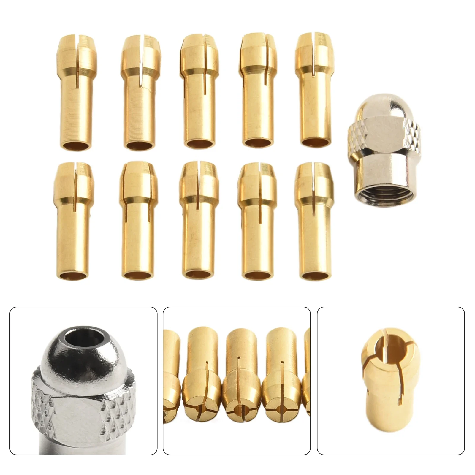 Convenient And Practical DIY Projects Brass Collet Chuck Collet Chuck Set Easy To Switch Sizes Long-lasting Performance