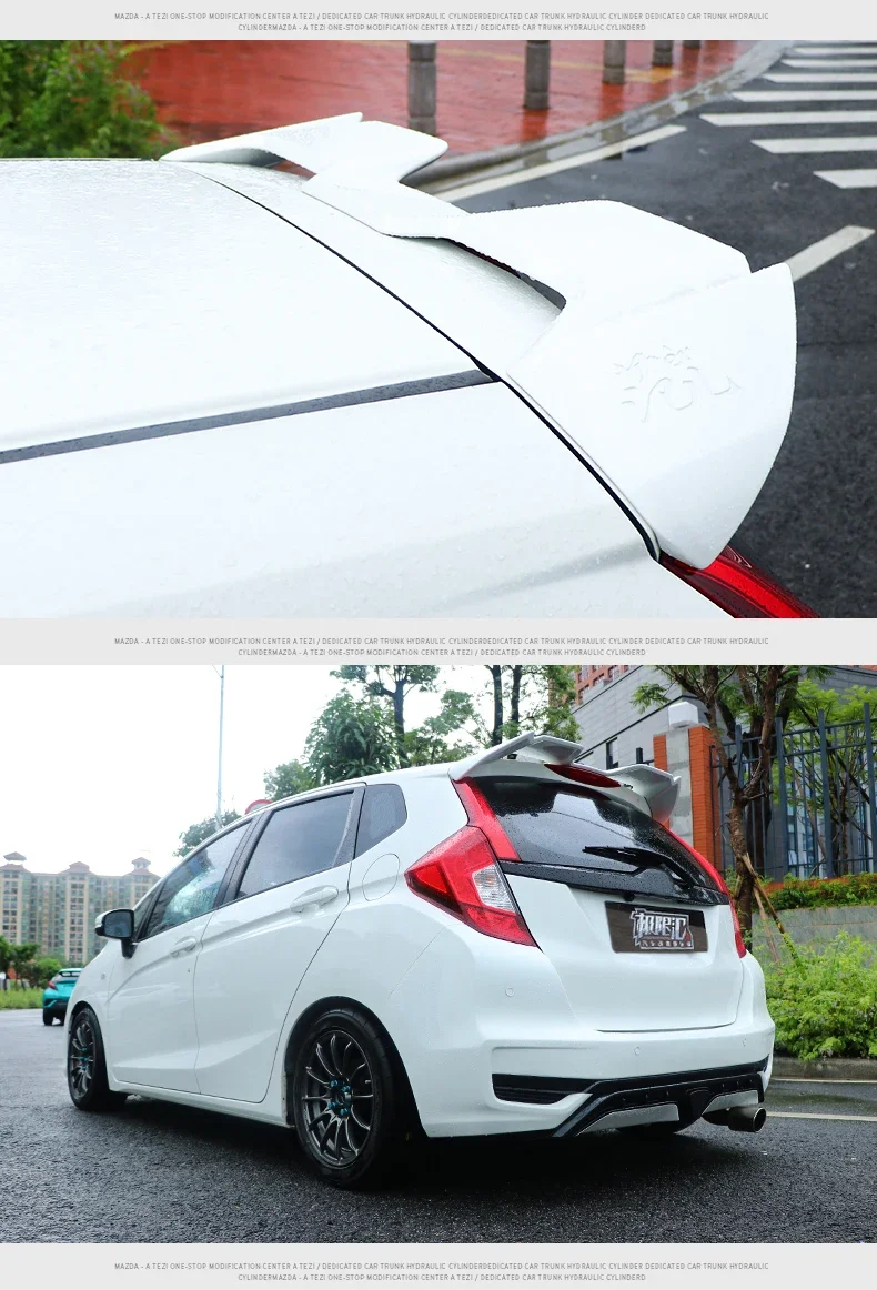 Roof Spoiler Type F Rear Trunk Wing ABS material Refit Accessories For Fit GK5 Jazz 2014 15 16 17 18 19 20