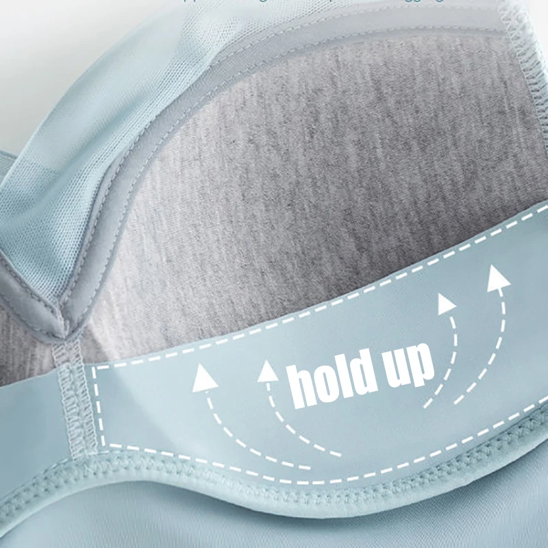 3ks/sada sexy krajkové sportovní podprsenky pro ženy, bezešvé, jednobarevné, push-up, nová útulná prodyšná podprsenka bez kostic - náhled 4