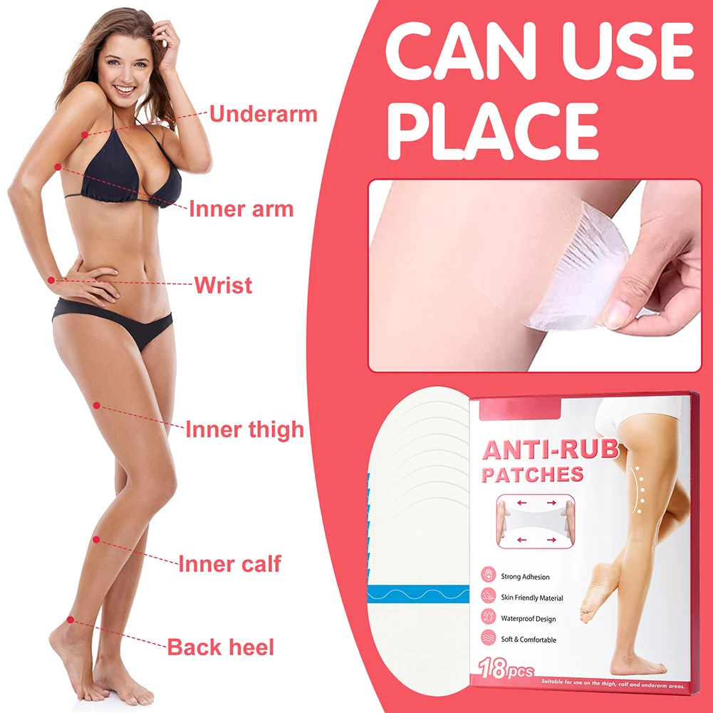 

Unisex Body Anti-Friction Patch Set Comfy Strong Adhesion Bands For Body Underarm