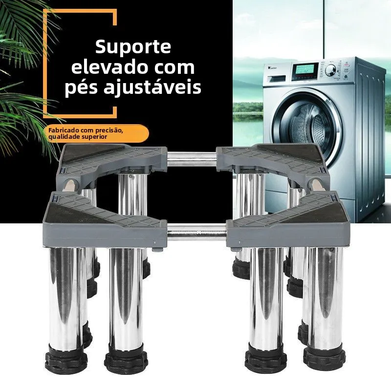 support-de-lave-linge-stable-en-acier-inoxydable-hauteur-reglable-universel-pour-tambour-a-ondes-construction-entierement-en-acier-inoxydable-stabilite-amelioree