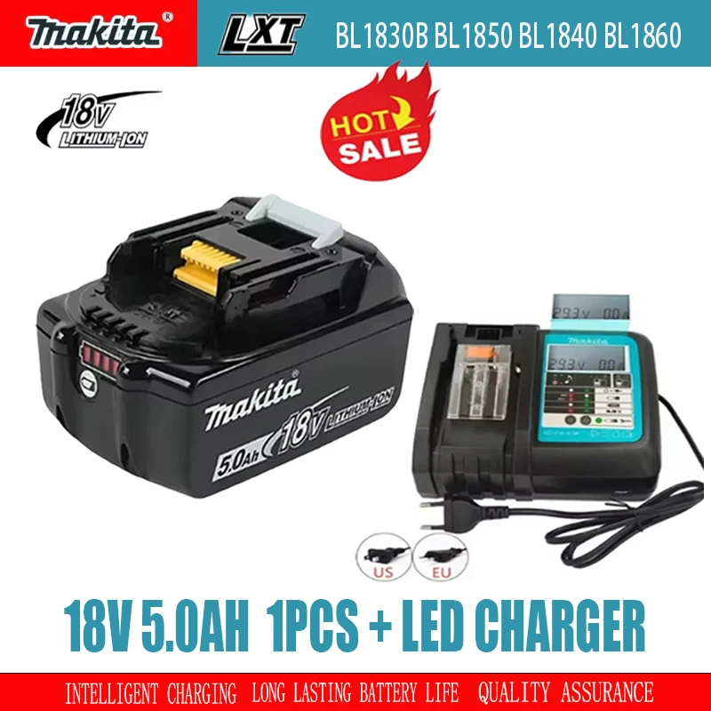 

9.0Ah New original Makita18V battery , replaced with Makita electric tool BL1860 BL1850B BL1850 BL1840 BL1830 rechargeable batt