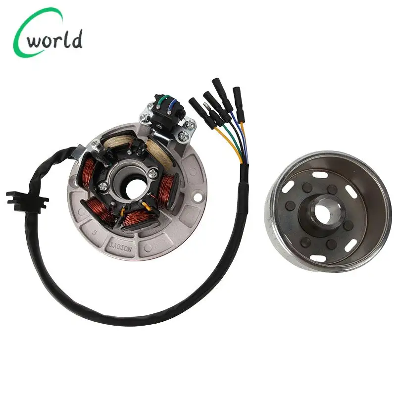 160CCエンジンATVカートバイクイグニッションステーターマグネトジェネレーターコイル6コイルイルミネーションステーターコイルローターキット