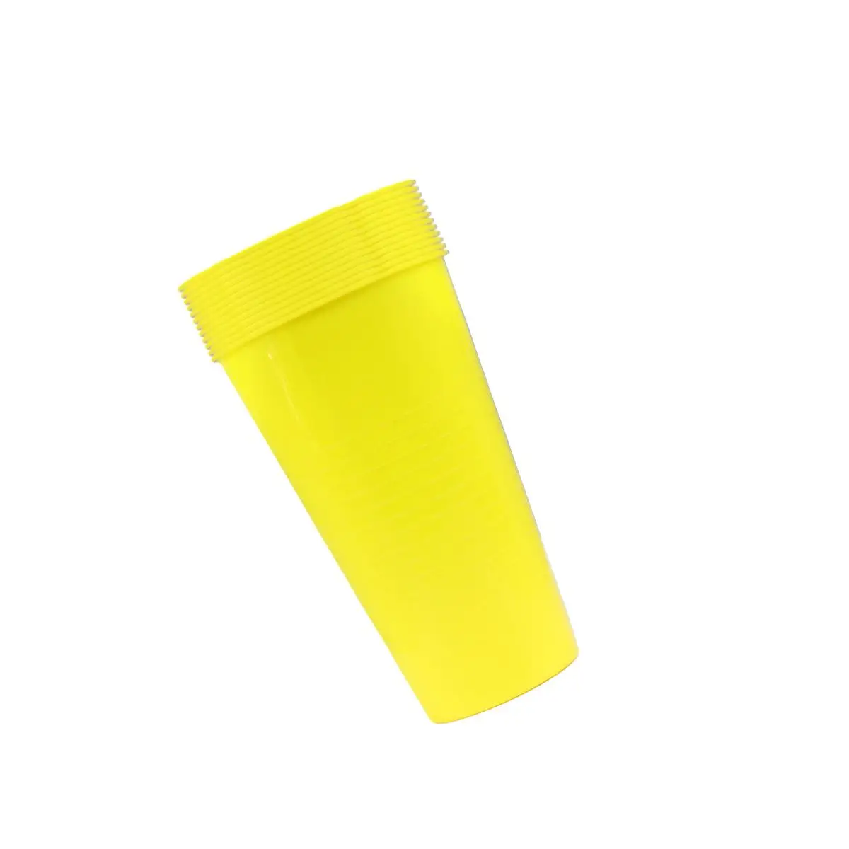 

12 Pcs Non -slip Juice Cup Supplies Yellow Color Reusable Cups Beer Drinking Electrolysis