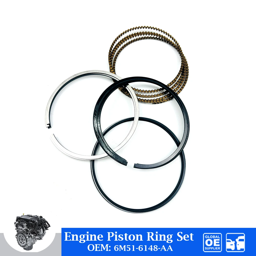 

STD Engine Piston Ring Set For Ford Focus 1.8 Auto Parts Car Accessories OEM 6M51-6148-AA 6M516148AA 4 Cylinder Piston O-Ring