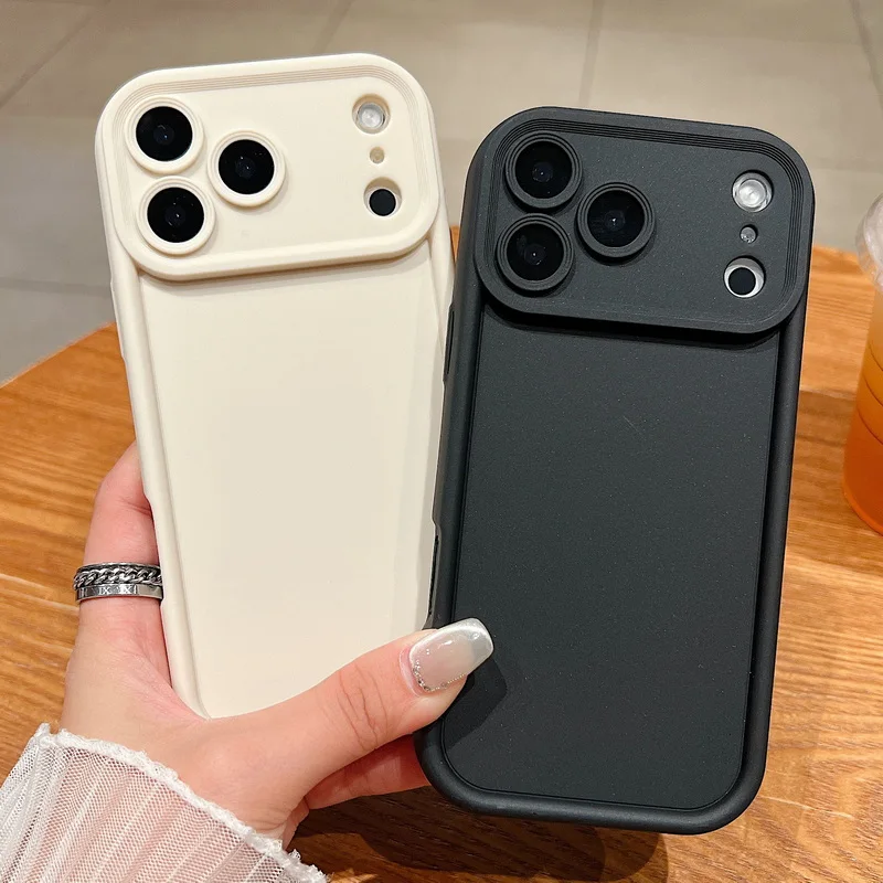 Bonbonfarbene Weiche Hülle für iPhone Air 17e 17 16 Pro 16e 15 14 13 12 Pro Max 17 Pro 11 Stoßfeste TPU Silikon Handyhülle Fundas
