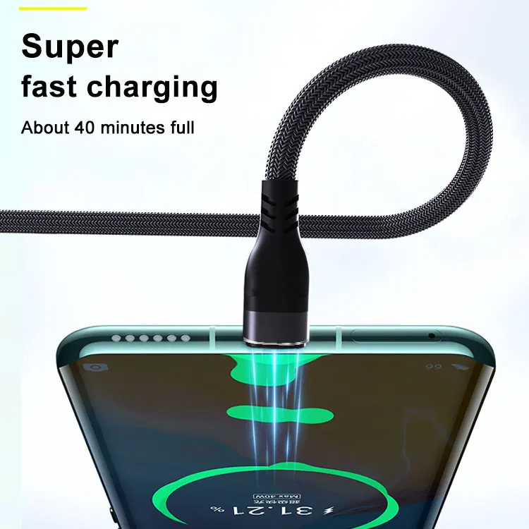 100W 3in1 USB Fast Charger Cable For iPhone 14 13 12 Pro Max Xiaomi Samsung Huawei Type C Micro For iPhone Charging Cable Wire