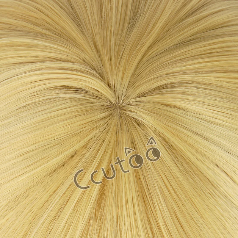 Rin/len kurze blonde hitze beständige synthetische Haare Cosplay Perücke Kopf bedeckung Perücke Kappe – Detail 5