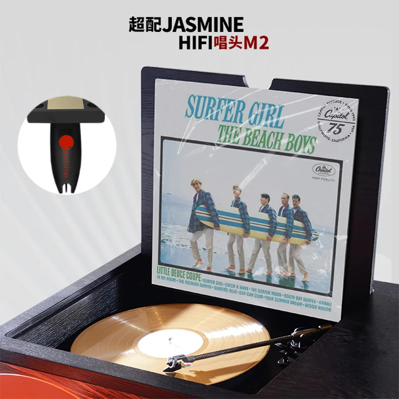 Gramophone Cabinet Integrated Vinyl Record Player Light Luxury Living Room Bluetooth Audio Box