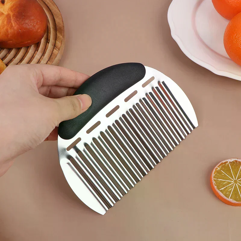 Cutter Stainless Steel Slicer Big Wave Shape Potato Chip Cutter Knife Vegetable Chopper Kitchen Gadgets Cutter