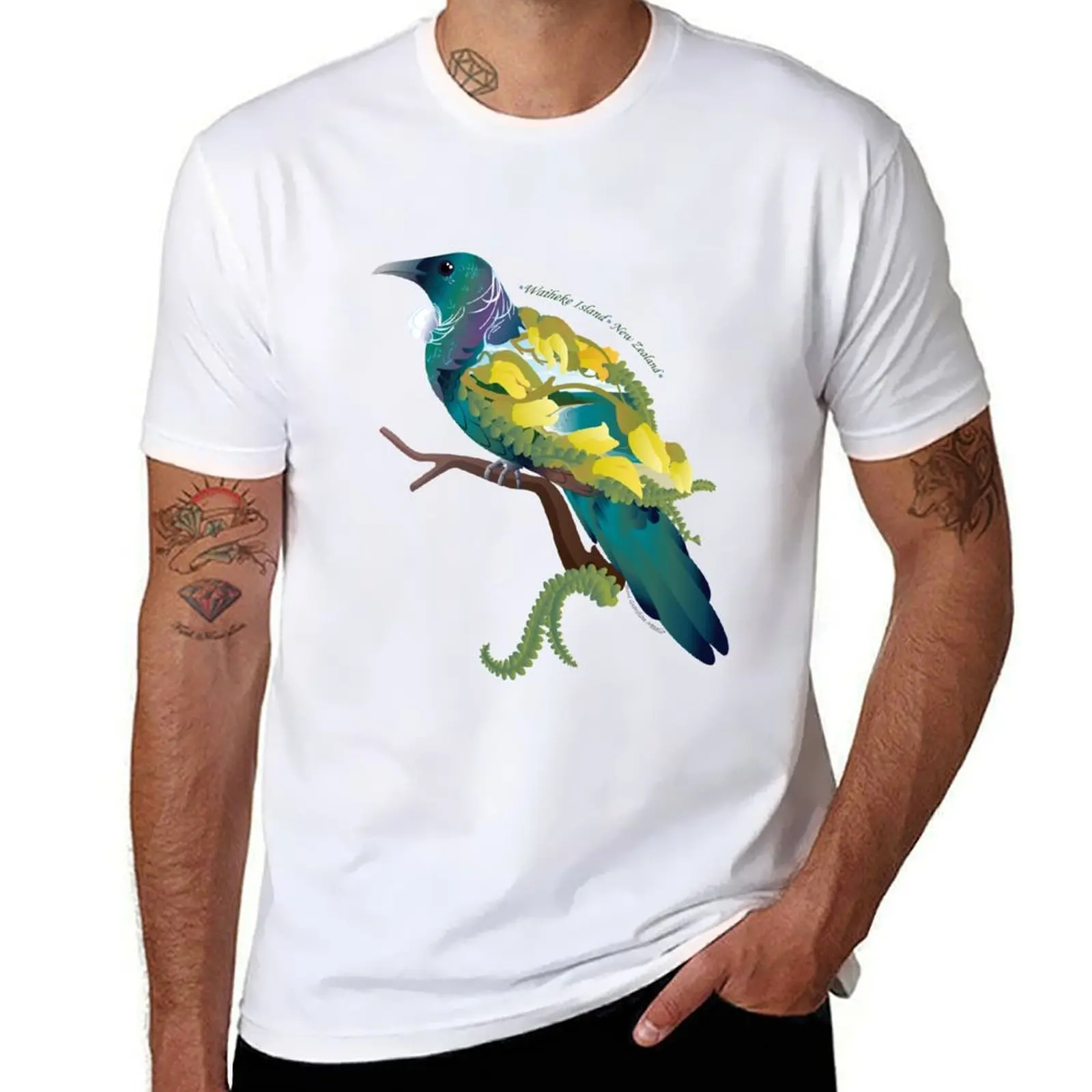 

Kowhai Tui Waiheke Island T-Shirt t shirts for man slim fit printed t shirts for man T-Shirt
