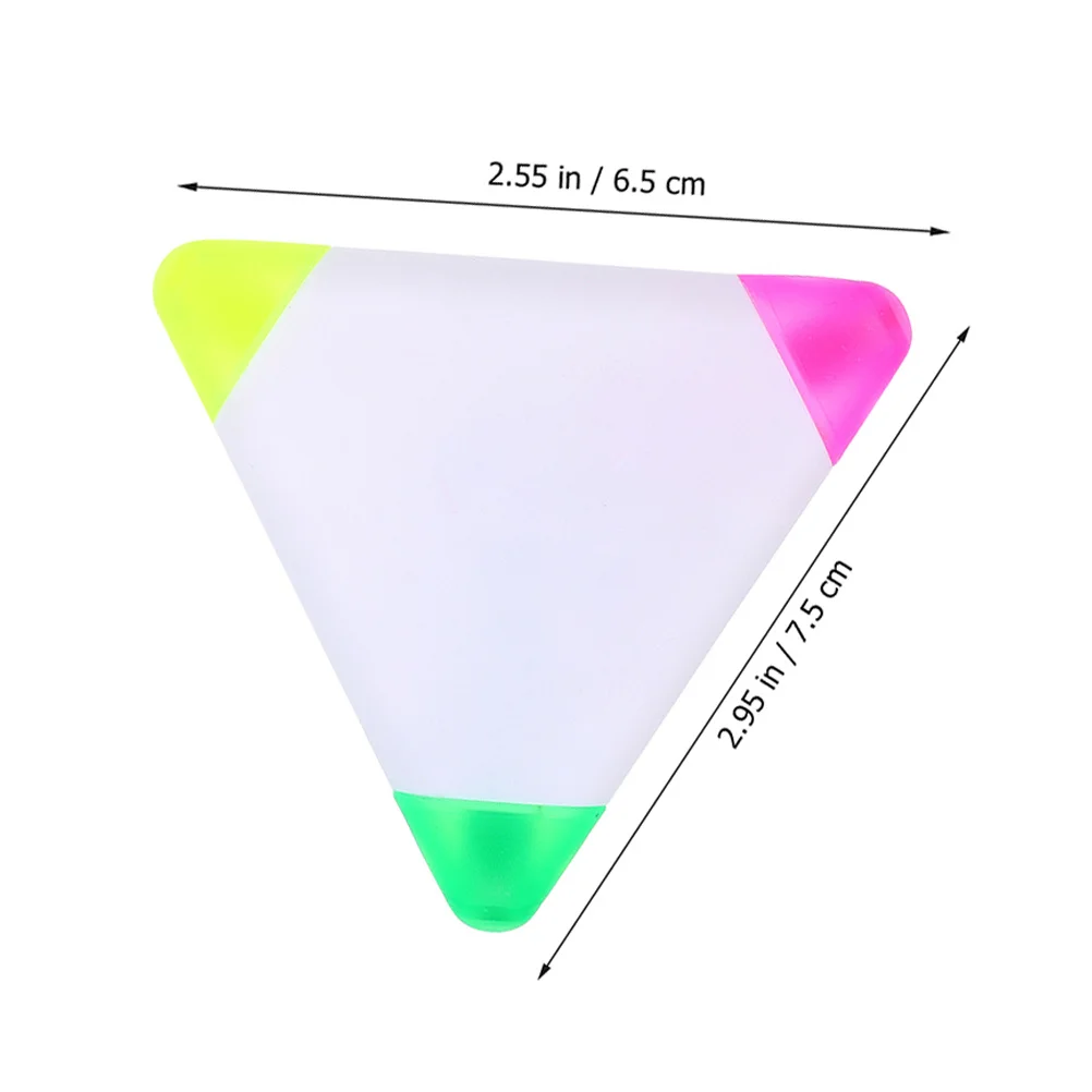 6pcs Highlighter Pens Fluorescent Markers Smooth Writing No Leakage Portable For School Office Back To School