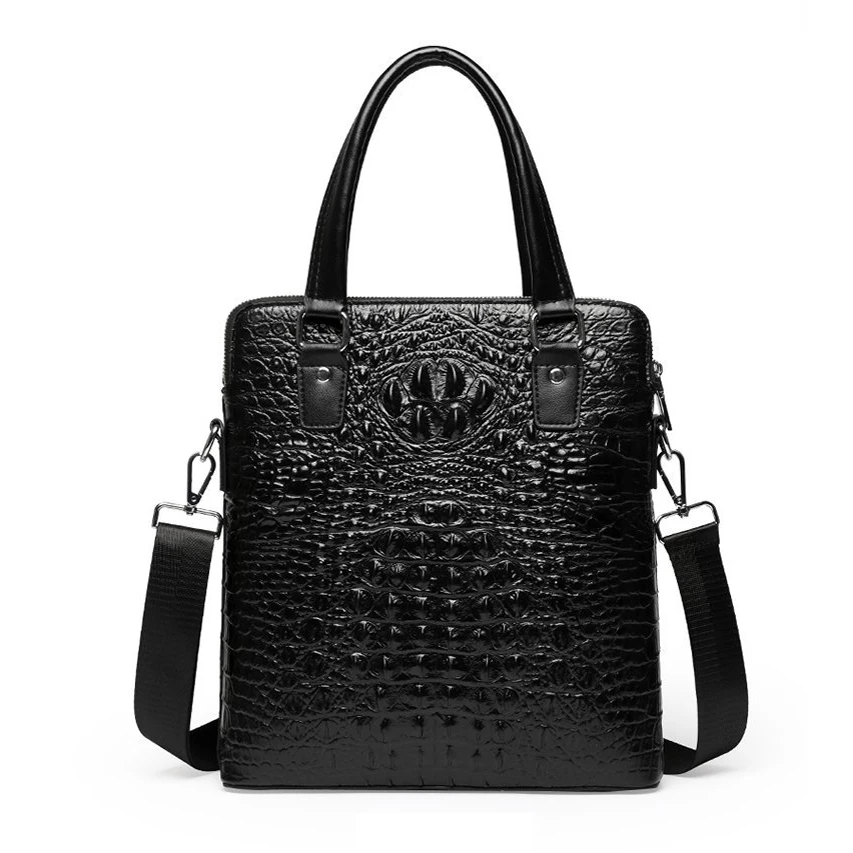 

2023 New Alligator Genuine Leather Men Crossbody Bag Casual Business Leather Men's Messenger Casual Shoulder Handbags Bags