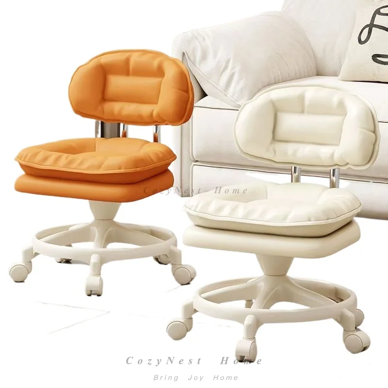 For universal wheel small stool household pulley low stool stool shoe changing  small chair