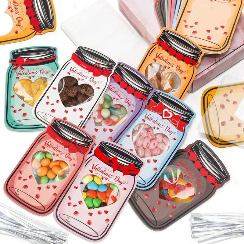 Gift Card 48 Pack Candy Jar School Gift Exchange Cards Bag Set For Classroom Party