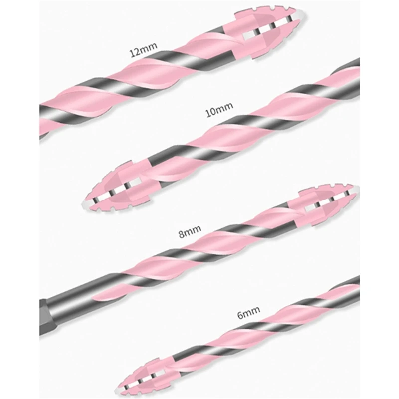 6/8/10/12mm 편심 트위스트 드릴 비트 고경도 스큐 헤드 카바이드 드릴