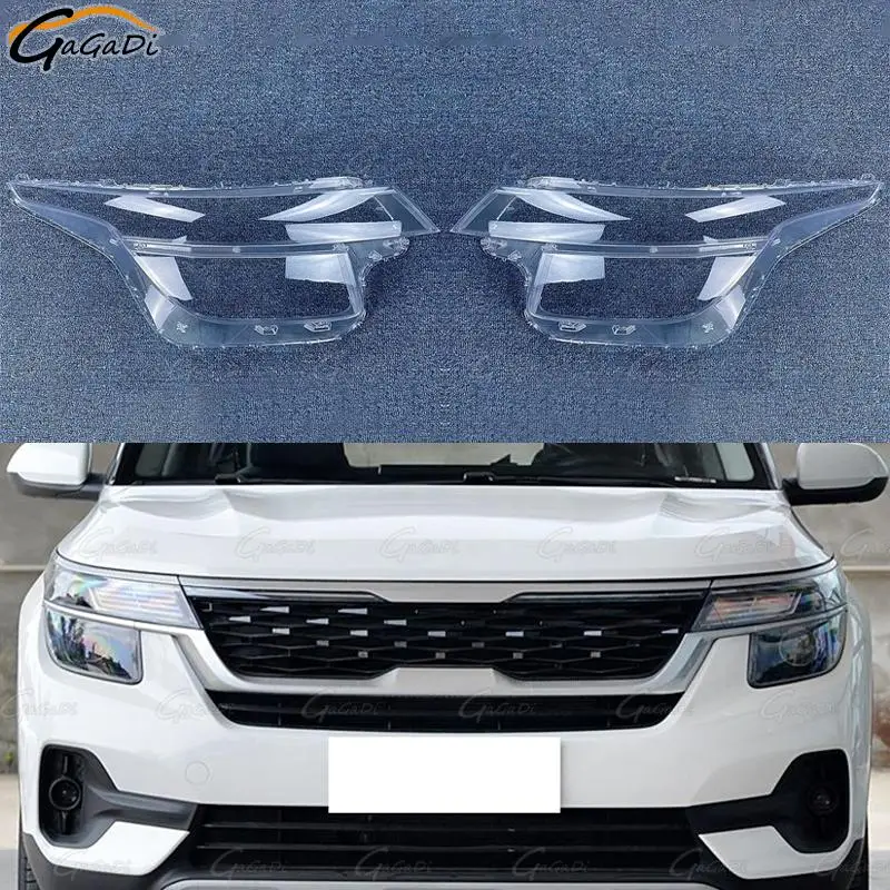 

GaGaDi Cover Auto Transparent Lampshade Case Lamp Lens Shell For Kia Seltos KX3 2019-2021 Car Replacement Headlamp Caps