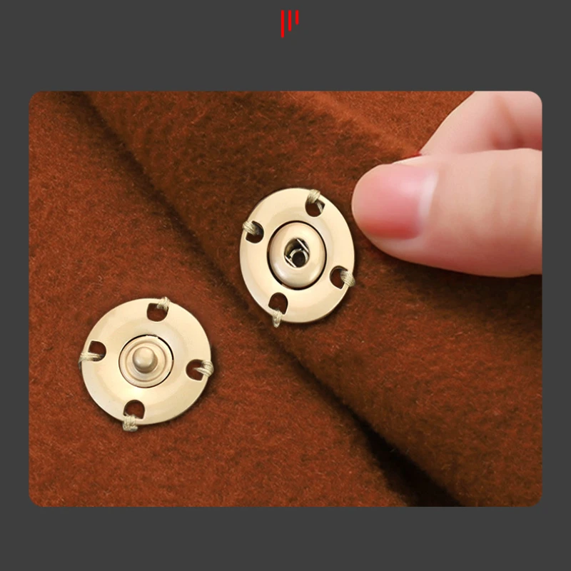 Metal Snap Button Clothing Fasteners Press Buttons Stud Invisible Clasp for Coat Clothes Jacket Sewing Accessories 21/23/25mm