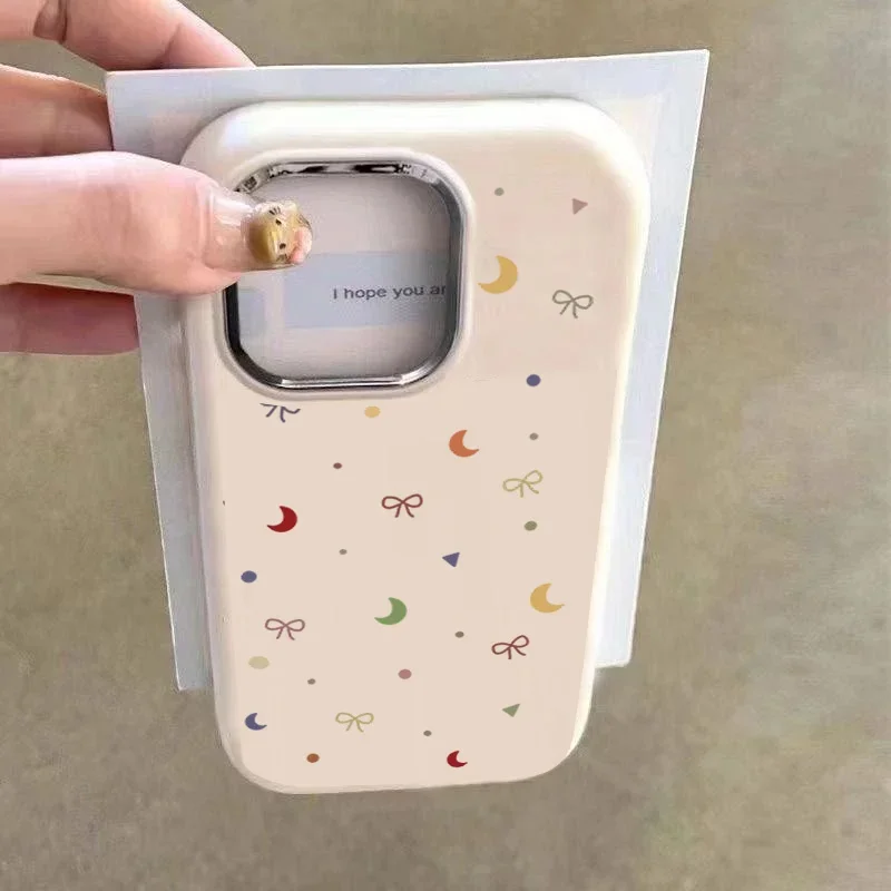 Чехол для iPhone 16e 16 Pro Max 11 15 12 14 13 Pro Max 16 Plus X XS XR 7 8 SE, чехол с разноцветными звездами Wave Point Fashion