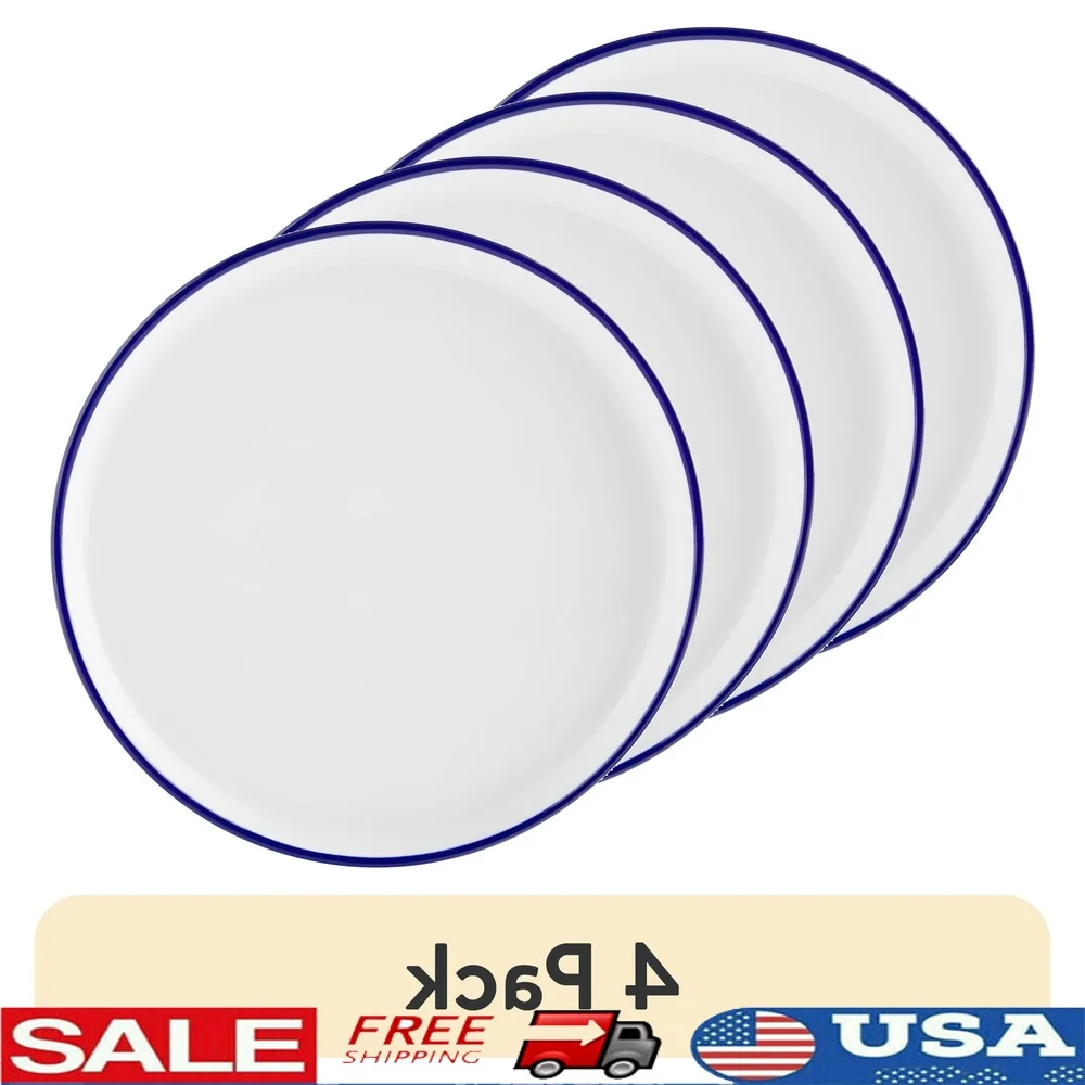 

(4 упаковки синей керамической тарелки для салата