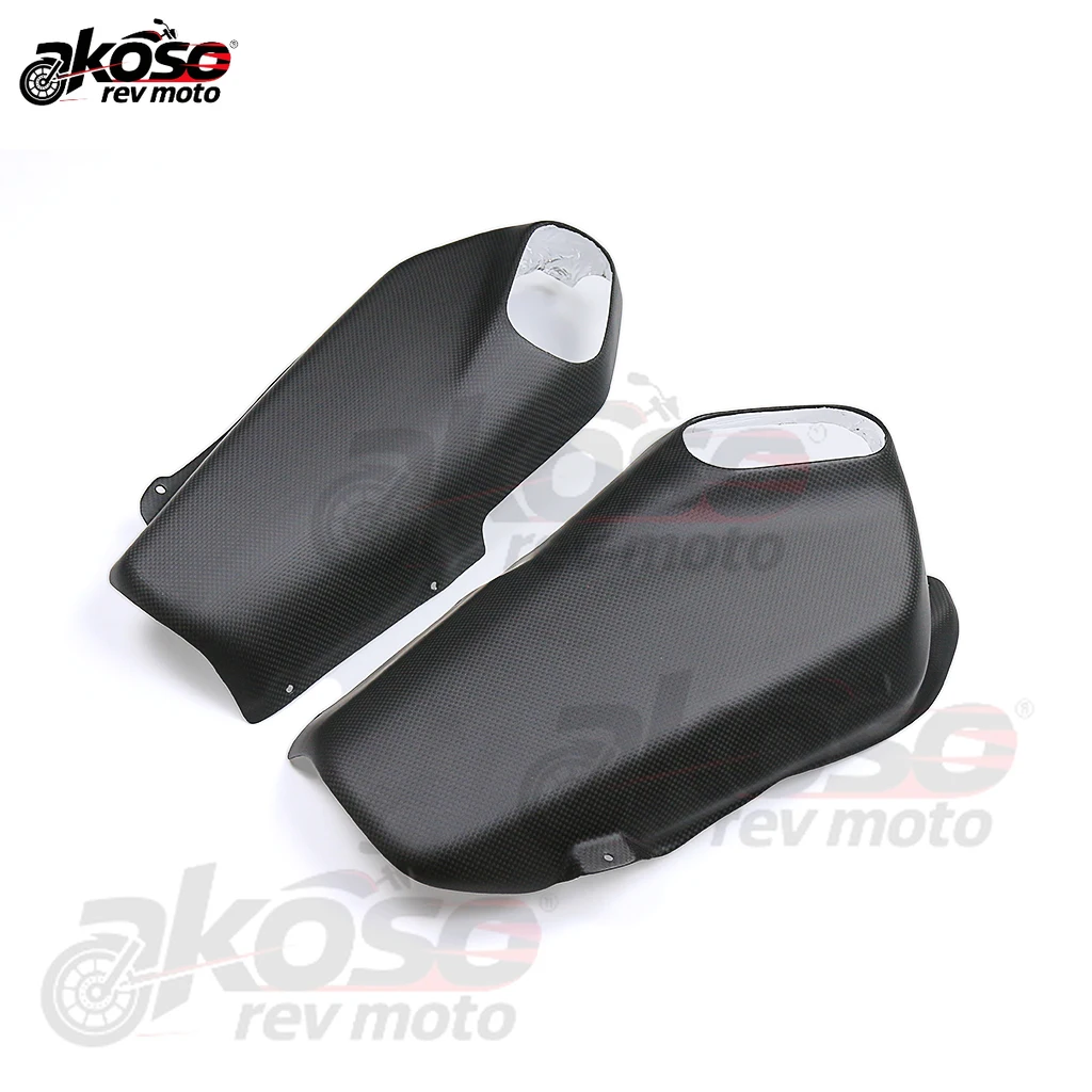 Carbon Fiber Motorcycle Exhaust Side Panels Heat Shield Protector Guard For Ducati Panigale V4R 2018-2022 Accessories Supplies