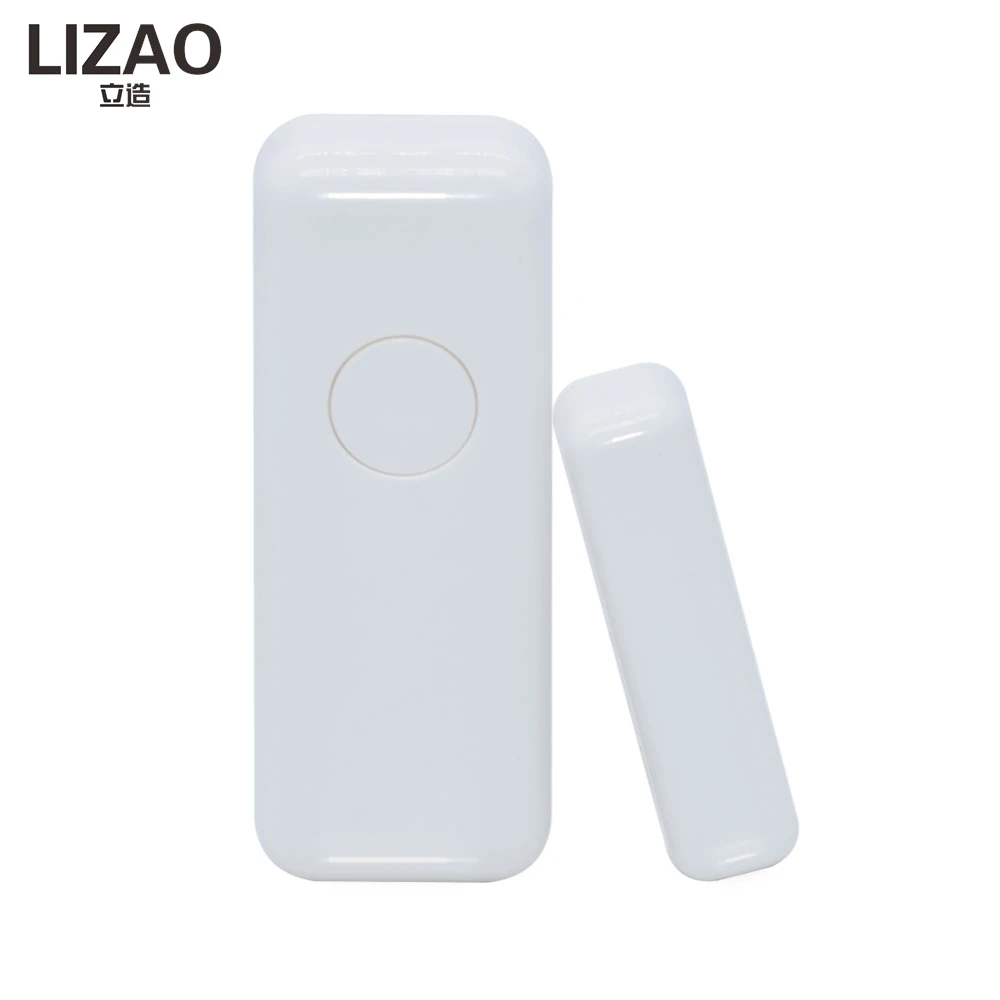LIZAO Wireless Magnetic Door & Window Sensor EV1527 Coding Mode RF 433MHz for Home Security Alarm System Home Burglar Alarm Kits
