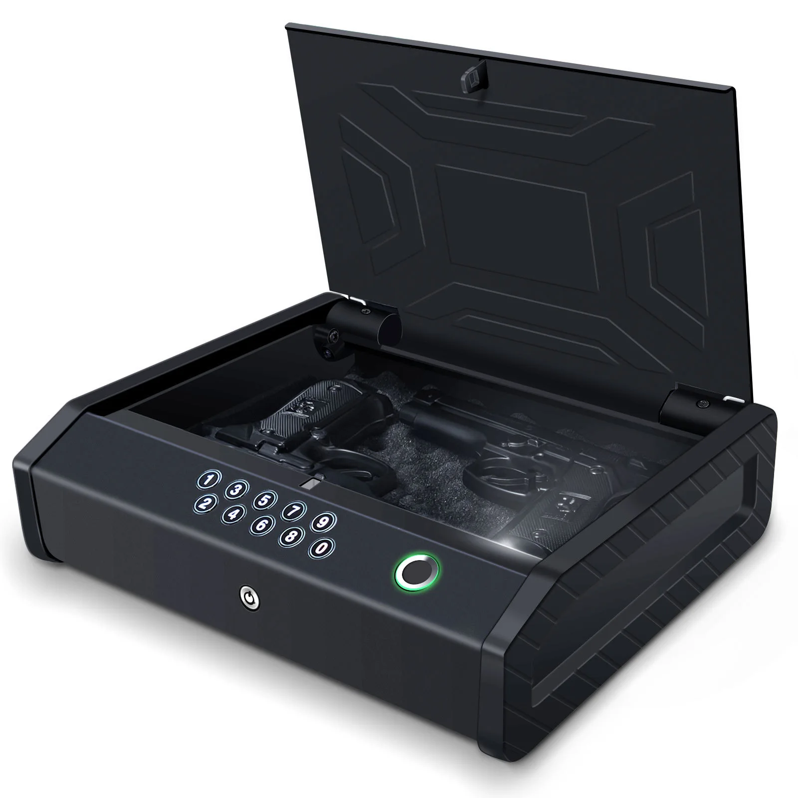 Explosive Gun Box Fingerprint Password Gun Box Smart Gun Storage Box Pistol Box Gun Cabinet