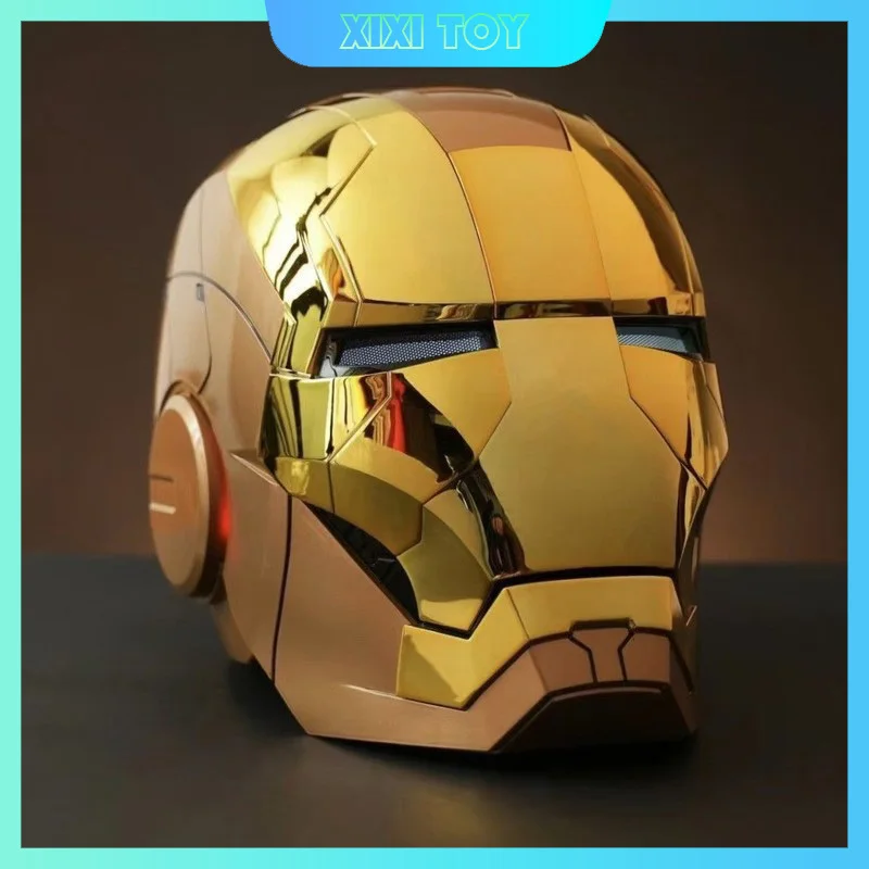 New Iron Man Helmet Black Gold Black Silver Electric Helmet Voice Controlled Voice Machine Face Mask Intelligence Kids Gifts