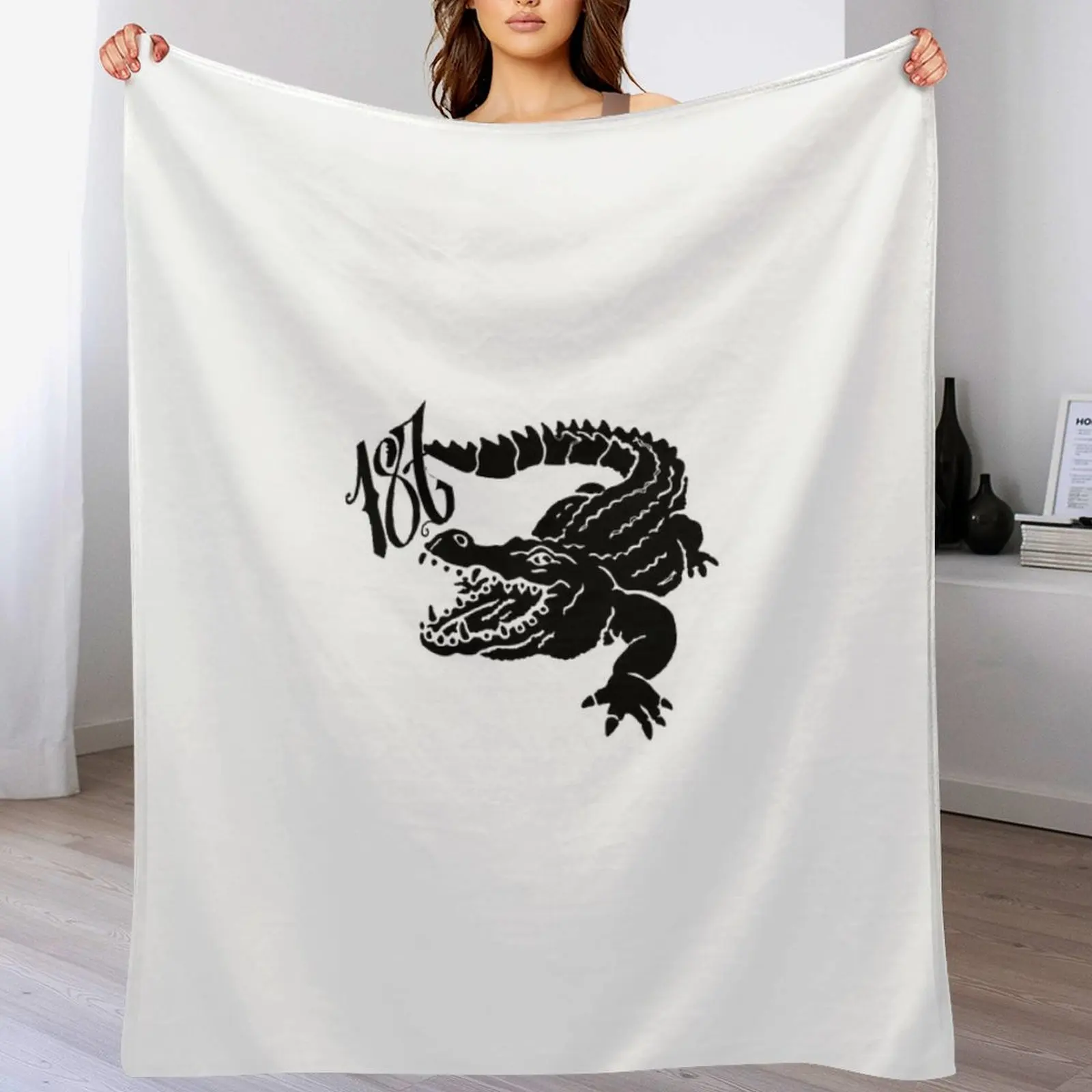 187 Strassenbande - Krokodil (no border) Throw Blanket Wrinkle Resistant Lightweight Blanket