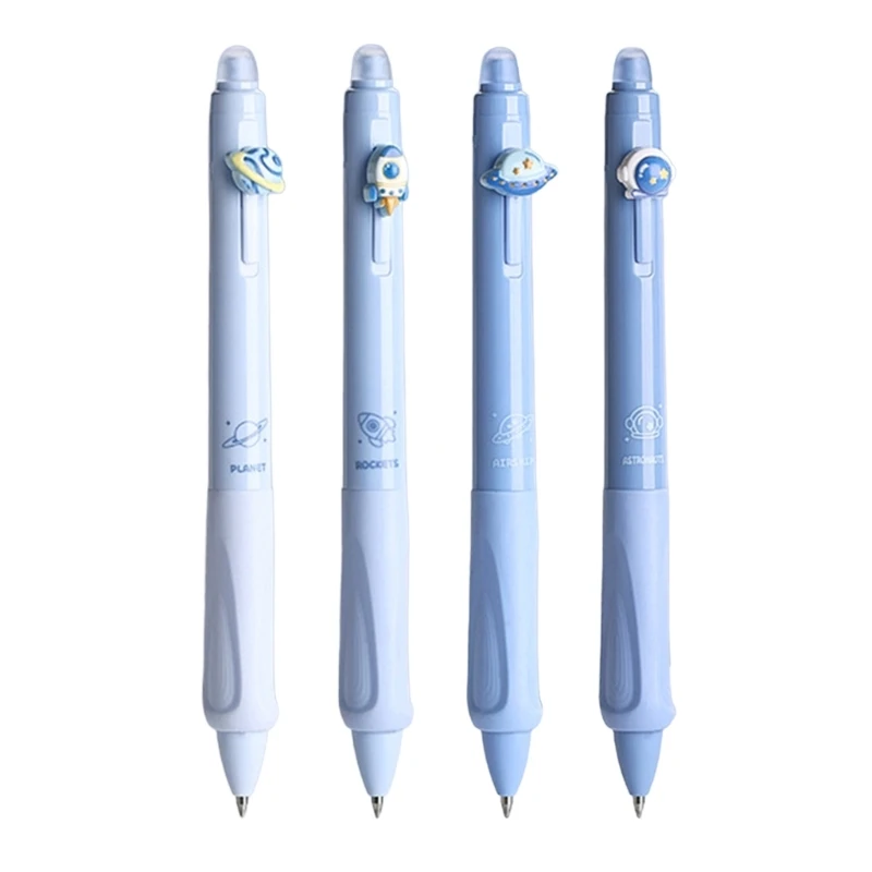 E9LB 4x قلم قابل للمسح قلم جل قابل للسحب قلم محايد 0.5 مللي متر قلم توقيع للمدرسة