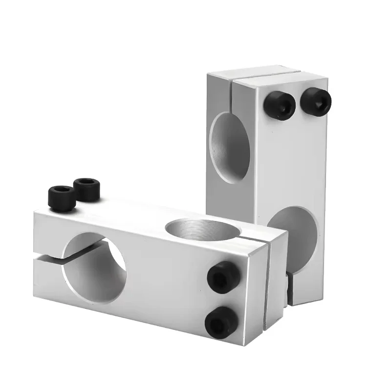 Pillar fixing clamp vertical fixed diameter fastening aluminum alloy optical axis cross block steel pipe fixing bracket connecti