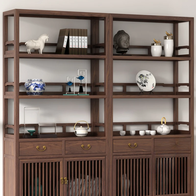 Bogu Shelf Bookshelf Cabinet Office Ornament Shelf Partition Shelf Duobao Pavilion Tea Display Cabinet