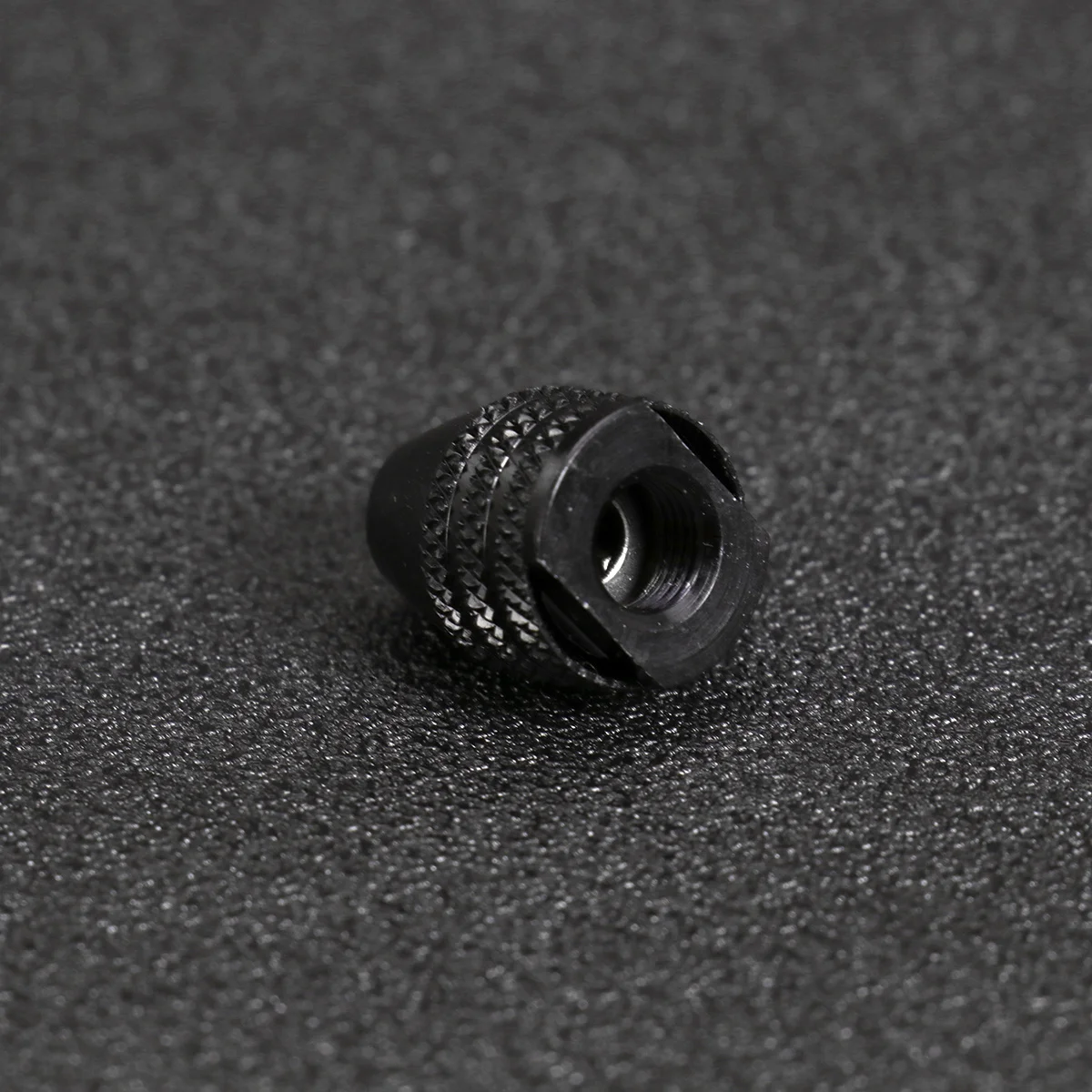 

Keyless Mini 3-Jaw Drill Chuck Black Alloy Adapter Converter Holds 0.3-32mm Bits Ratchet Locking Function Impact Driver