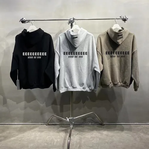 FW25 Sudaderas con capucha de diseño de lujo para hombre, sudaderas con capucha con logotipo de letra de silicona en la espalda en el pecho, chándales deportivos de gran tamaño de marca de diseñador para hombre