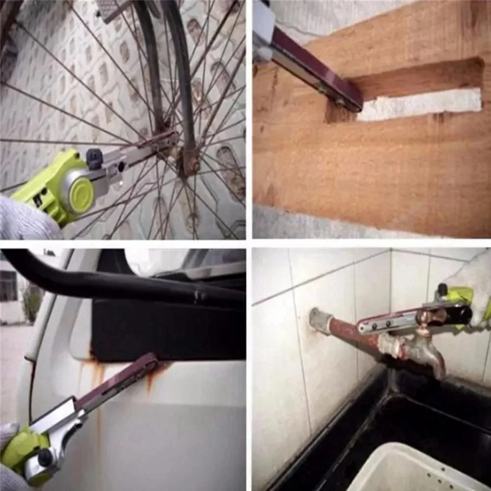 ABWR-50Pcs 샌딩 벨트 330X10mm 샌더 파일 도구 P40 - P600 연마 샌딩 스크린 밴드 전동 공구 액세서리 목재 Easy Insta