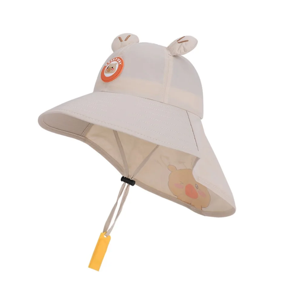 

Whistle~ Big Brim Children's Sun Hat Extended Shawl Sun Protection Kids Whistle Sunscreen Hat UV Resistant Thin