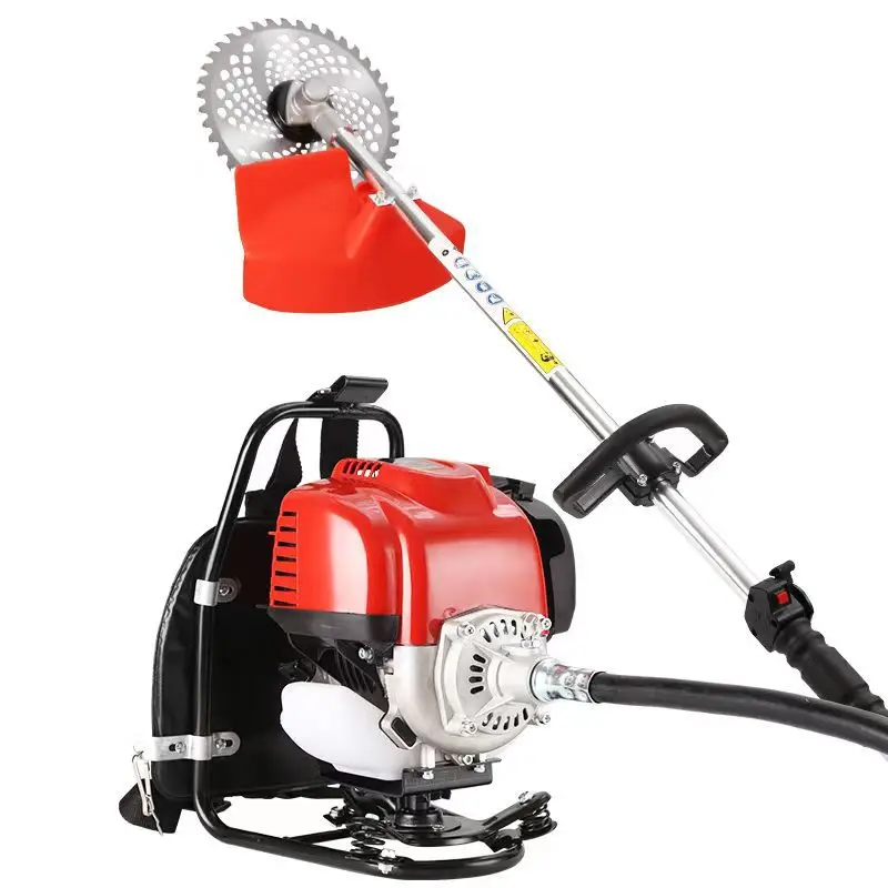 Four-stroke backpack mower, brush cutter,  lawn mower, small - garden mower, harvester engine
