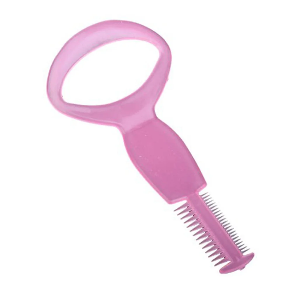 Strumento di protezione per applicatore di mascara in plastica 3 in 1 Colore casuale Ciglia Pettine per sopracciglia Toelettatura Guida per mascara Pettine per ciglia