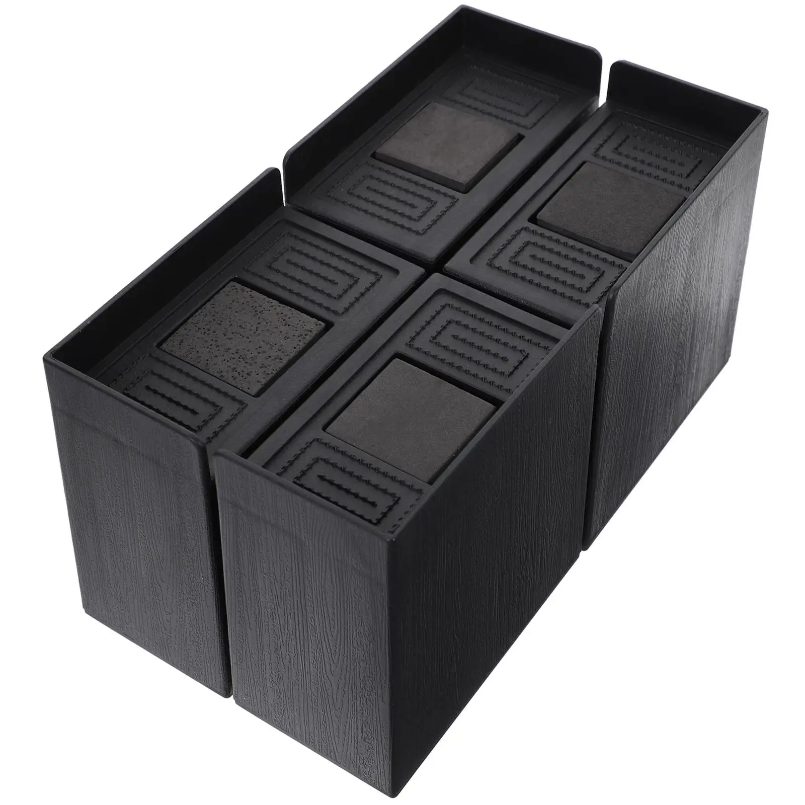 

Furniture Risers 4 Inch Black Heavy Duty Bed Riser Blocks Sofa Table Chair Desk Legs Lifting Pads Twin Size Sturdy Anti Slip