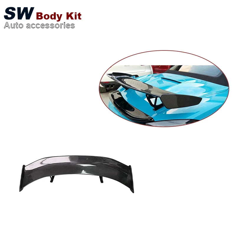 

Carbon Fiber GT Style Rear Spoiler for Porsche Cayman 981 986 987 718 GT4 Rear Trunk Spoiler Lip Guide Wing Lip Rear Body Kit