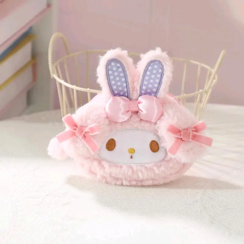 Dompet Koin Kreatif Kartun Sanrio My Sweet Piano, Tas Gantungan Kunci, Tas Penyimpanan, Masker Mata, Hadiah Ulang Tahun untuk Anak Perempuan