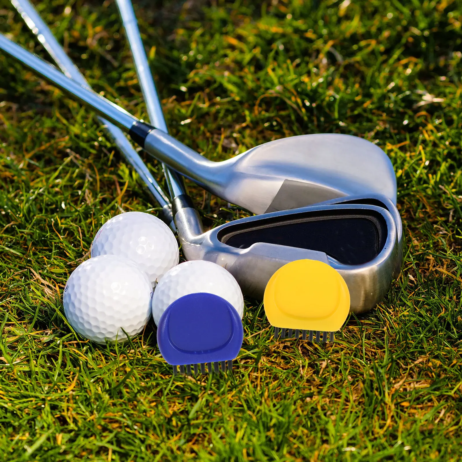 4Pcs Golf Club Brush High Quality PP Nylon Material Lightweight Portable Golf Ball Cleaner for Practice and Travel