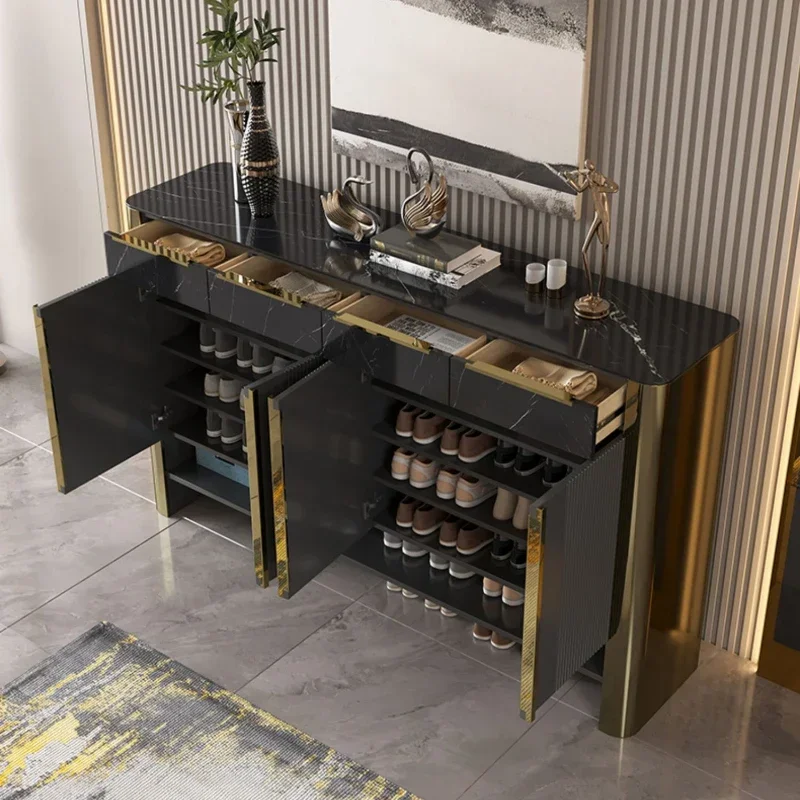 Luxury Fashion Morden Cabinets Shoes Organizer Storage Entrance Home Cabinets Living Room Armario De Ropa Corner Furniture